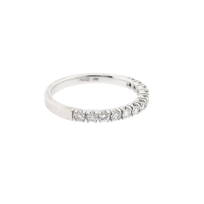 Image 4 of White Gold Ring with Diamonds; 0.48 ct.
