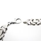 Image 7 of Long silver flat king chain | 72 cm