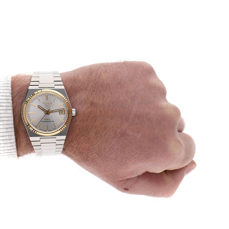 Image 16 of Tissot PRX Powermatic 80 Automatic Steel & 18k Gold Watch