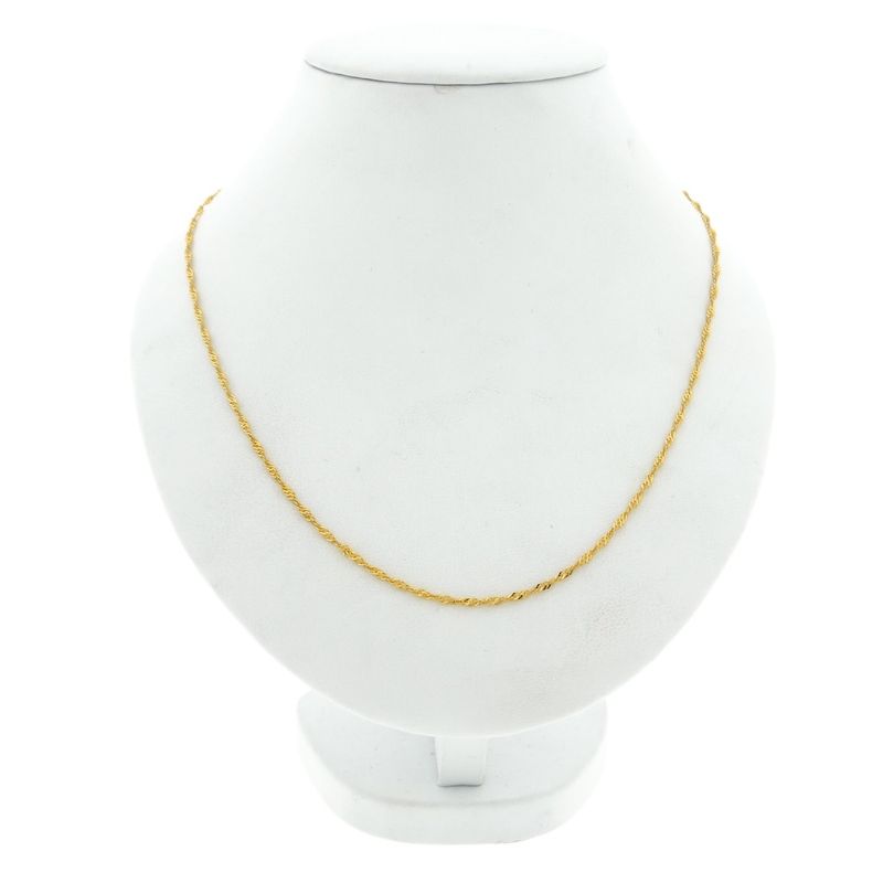 Image 3 of 18K gold Singapore link chain | 50 cm