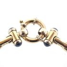 Image 5 of 18K Two-tone gold solid link bracelet | 21 cm