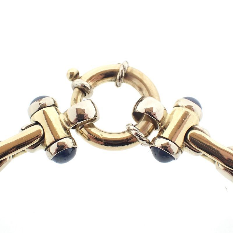 Image 5 of 18K Two-tone gold solid link bracelet | 21 cm