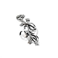 Silver ring with starry sky