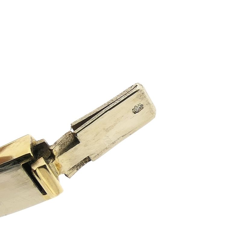 Image 6 of Two-tone gold bangle; Size M