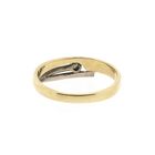 Image 4 of Bicolor Gold Ring; 0.03 ct. Diamond; 14 Karat; Size 17.25