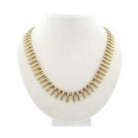 Solid gold fantasy necklace | 43.5 cm