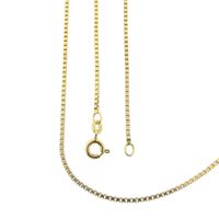 Golden Venetian link chain; 60.5 cm