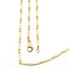 Afbeelding 1 van Gouden schakelketting met staafjes | 42 cm