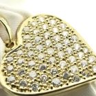 Image 4 of Gold pendant of a heart with zirconia