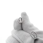 Image 2 of White gold stud earrings with zirconia