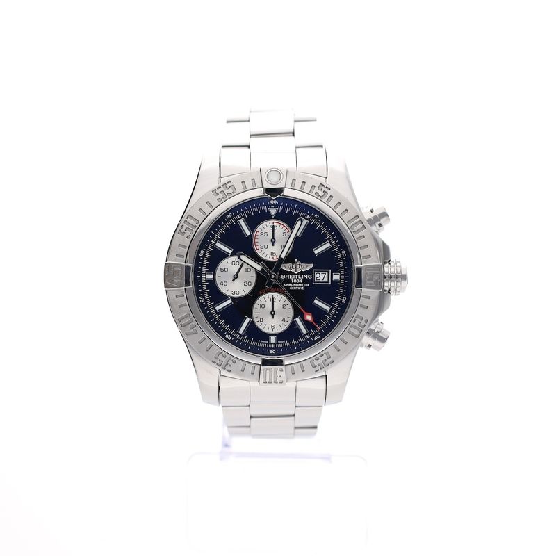 Image 21 of Breitling Super Avenger 'Black' A13371; Chronograph men's watch