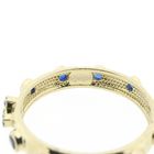 Image 5 of Gold plated ring with sapphire; Religious