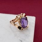 Image 2 of Rose Gold Ring Set with a Synthetic Gemstone