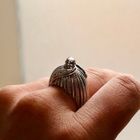 Afbeelding 10 van Witgouden statementring met diamanten; 0,17 ct.