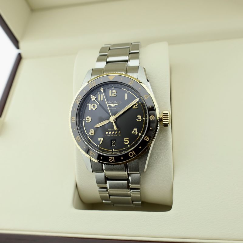 Image 20 of Longines Spirit Zulu Time Chronometer L3.802.5.53.6; Automatic men's watch with UTC
