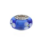 Image 3 of Pandora charm; Silver; Blue/White Flower