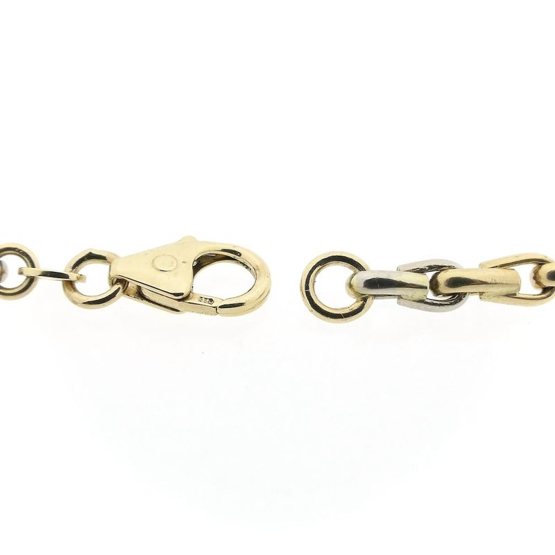 Image 5 of Two-tone gold fantasy link necklace