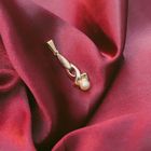 Image 2 of Vintage gold pendant with pearl