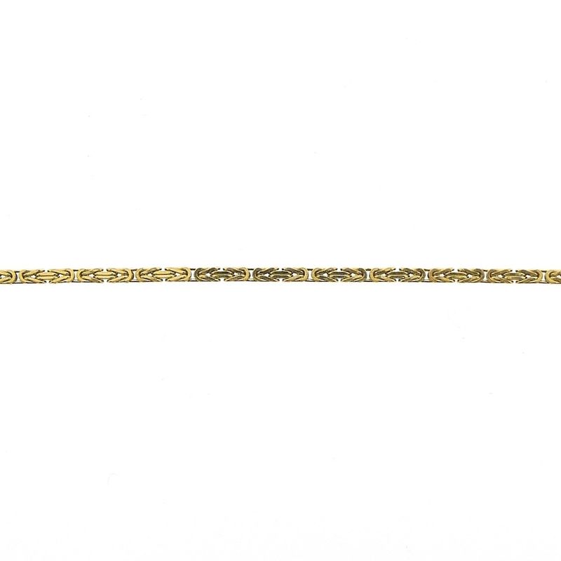 Image 6 of Gold square king chain | 47 cm