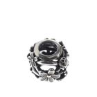 Image 4 of Pandora charm; Silver; White Daisy