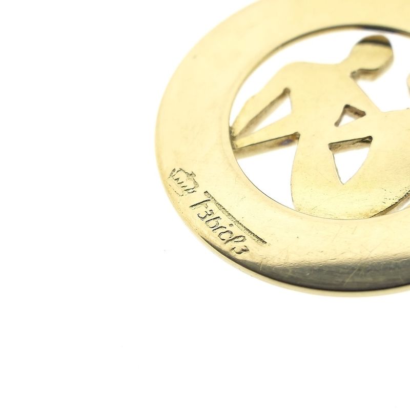 Image 6 of Fabiola gold pendant of the zodiac sign Gemini
