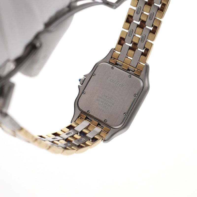 Image 22 of Cartier Panthère '3 Row' Large/Jumbo 183957; 18ct. Gold/steel watch