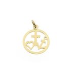 Image 1 of Gold pendant; Faith, hope, and love