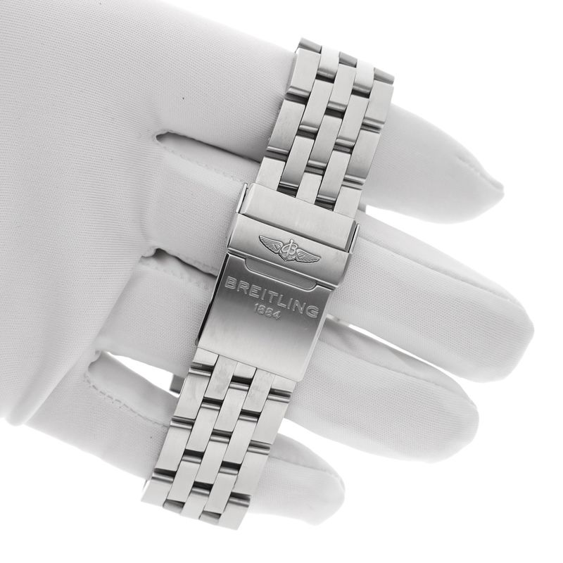 Image 11 of Breitling Chronomat 44 'Blue Impulse' Limited Edition AB01107E; Chronograph men's watch