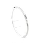 Image 1 of White gold bangle with 0.15 ct. diamond | Ø 60.7 mm