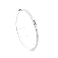 White gold bangle with 0.15 ct. diamond | Ø 60.7 mm