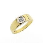 Image 1 of Gold solitaire ring with zirconia