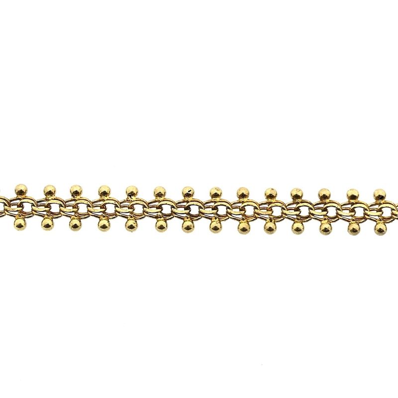 Image 8 of Gold gallery wire link chain | 46.5 cm