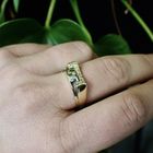 Image 2 of Two-tone gold ring with zirconia