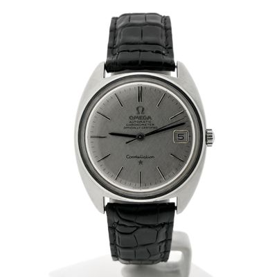 Image 1 of Omega Constellation Automatic Chronometer; Vintage horloge met 'linen' wijzerplaat