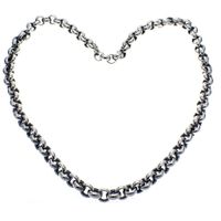 Silver robust jasseron necklace | 63 cm