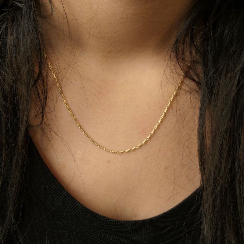 Image 8 of Golden fantasy link chain | 46.5 cm