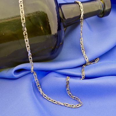 Image 2 of Two-tone gold fantasy link chain | 50.5 cm