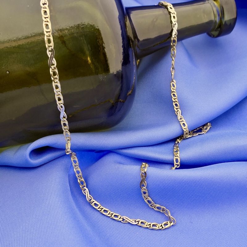 Image 2 of Two-tone gold fantasy link chain | 50.5 cm