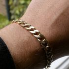 Image 10 of Solid gold gourmet link bracelet | 23.5 cm