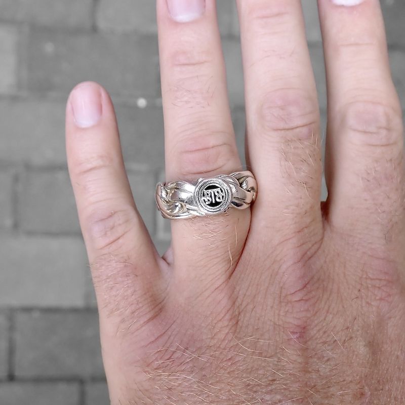 Image 3 of Silver Buddha to Buddha ring