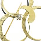 Image 7 of Two-tone gold brooch with diamond | 0.04 ct.