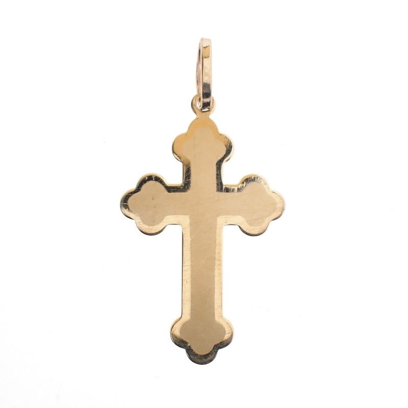 Image 1 of Gold pendant of a cross