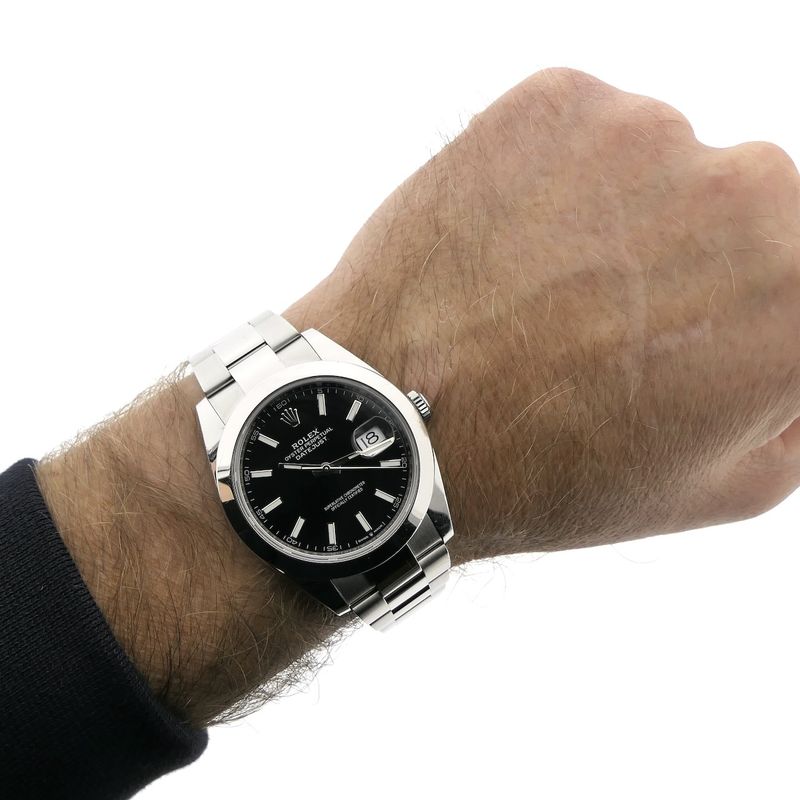 Image 9 of Rolex Datejust 41mm 'Black' 126300; Automatic men's watch