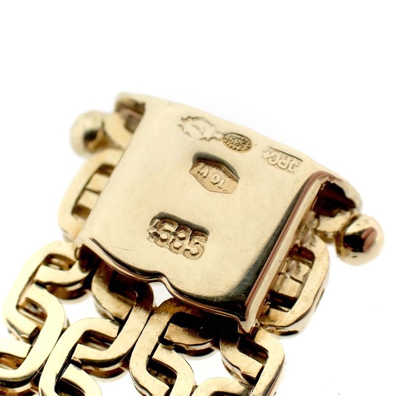 Image 10 of Vintage gold bracelet with pattern