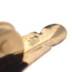 Image 8 of Vintage gold brooch with carnelian