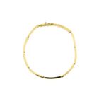 Image 3 of Gold bar link bracelet | 19 cm