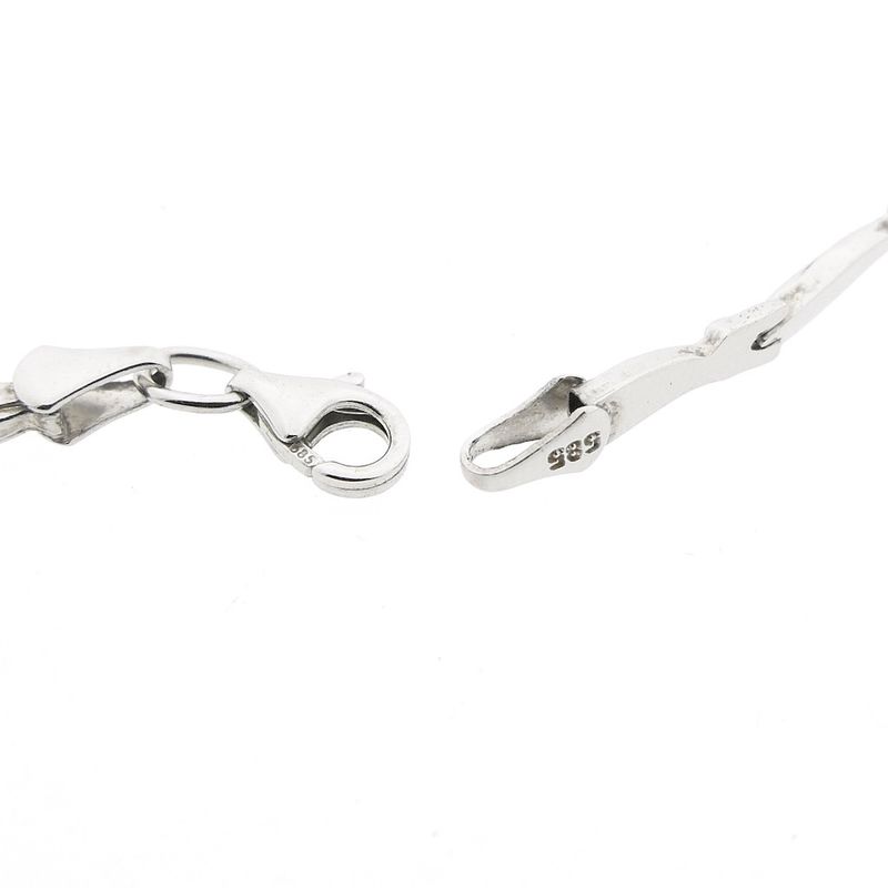 Image 5 of White gold fantasy link necklace