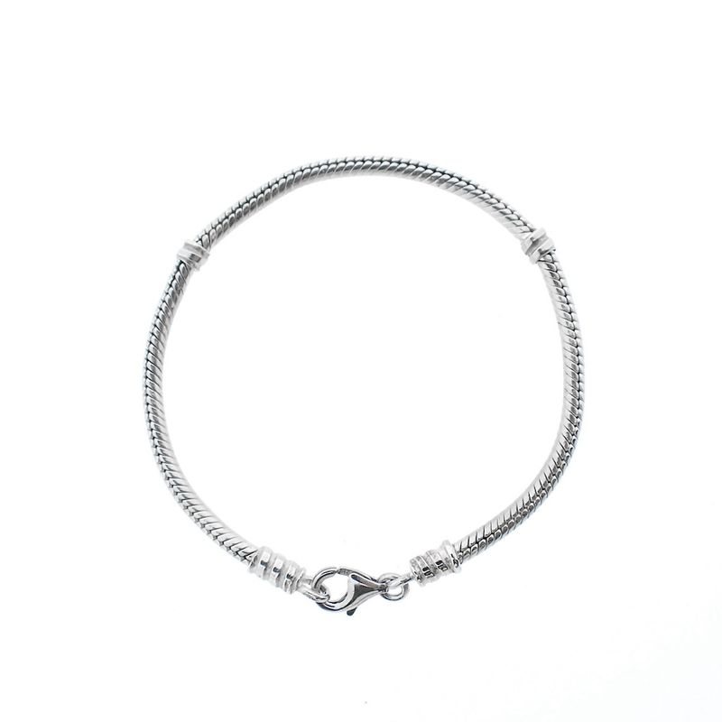 Image 2 of Pandora bracelet; Silver; lobster clasp | 19 cm
