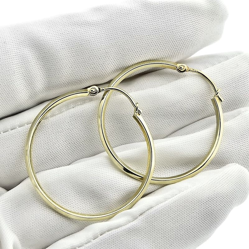 Image 4 of Gold earrings | Ø 29 mm