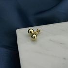Image 2 of Gold stud earrings | Ball